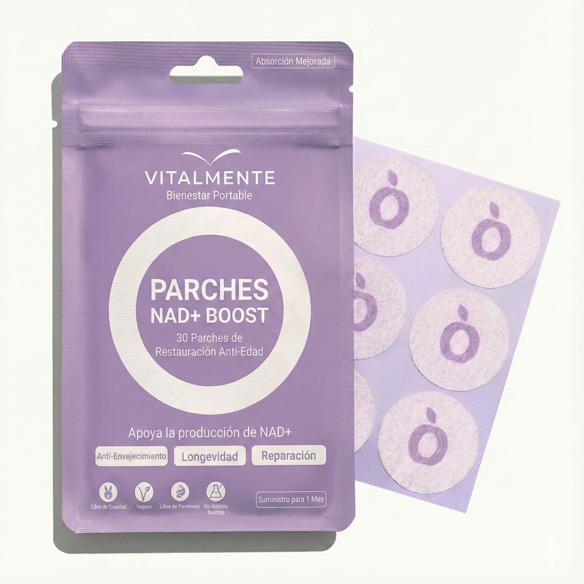 Parches NAD+™ Energizante Celular